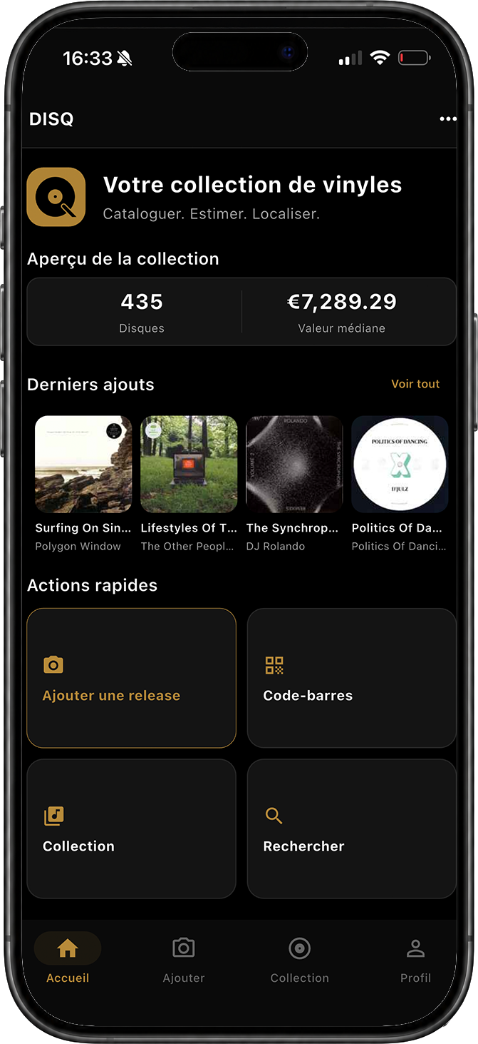 DISQ AI scan screen